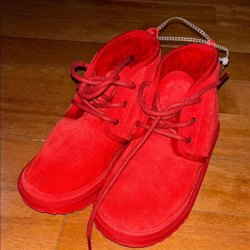 UGG Kids Red Suede Boots